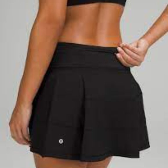 LULULEMON "PACE RIVAL" SKIRT IN BLACK - Picture 2 of 2